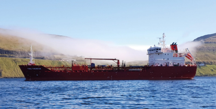 A boat from Christiana shipping company